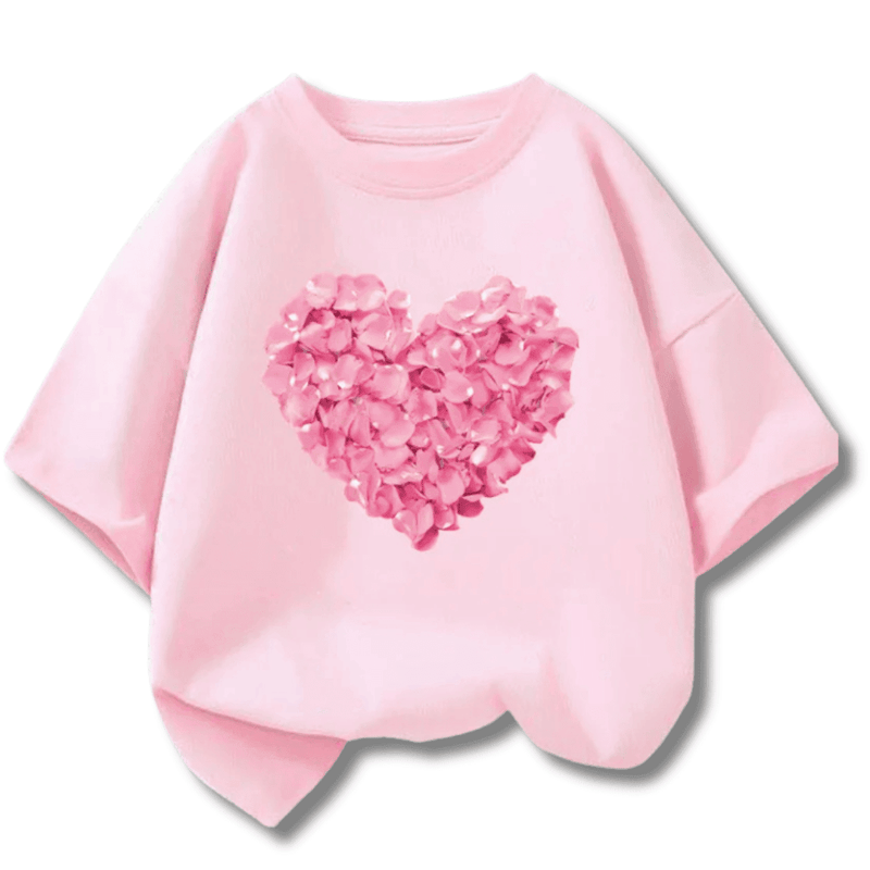 Blusa Infantil Corações E Paris - Leben Leve