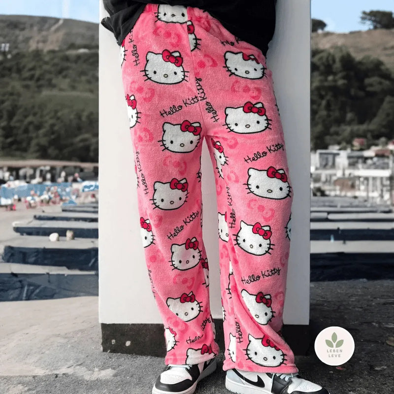 Pijama Hello Kitty: Blusa + Calça - So Soft