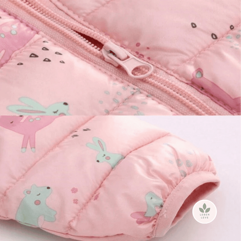 Casaco Puffer Infantil Dinossauros - Leben Leve