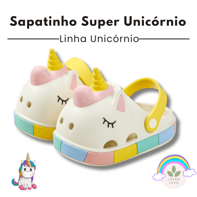 Sapatinho Super Unicórnio - So Soft - Leben Leve