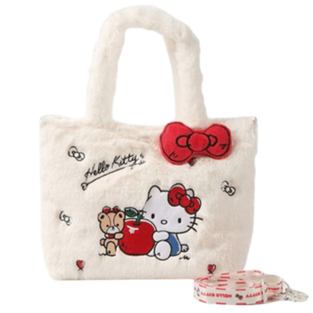 Bolsinha Pelúcia Hello Kitty - Leben Leve