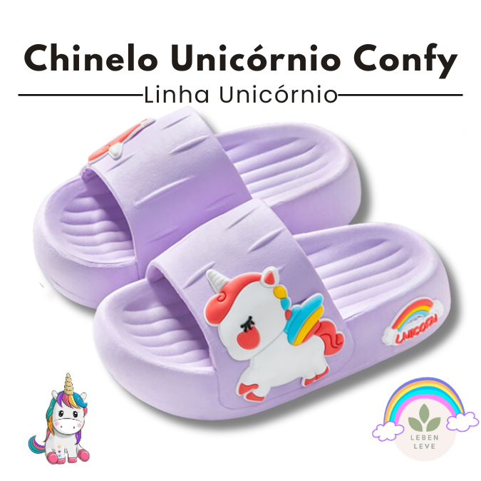 Chinelo Unicornio Confy - So Soft - Leben Leve