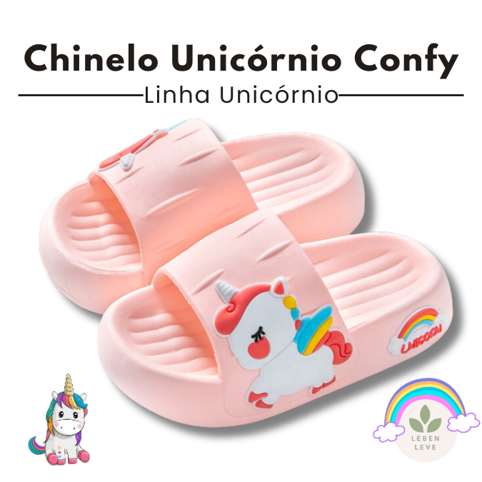 Chinelo Unicornio Confy - So Soft - Leben Leve
