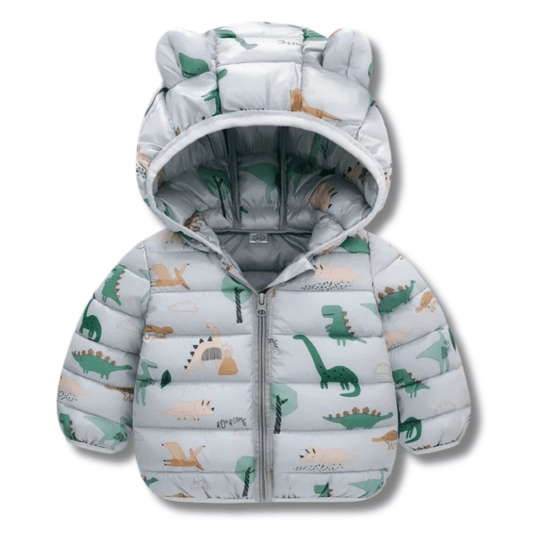 Casaco Puffer Infantil Dinossauros - Leben Leve