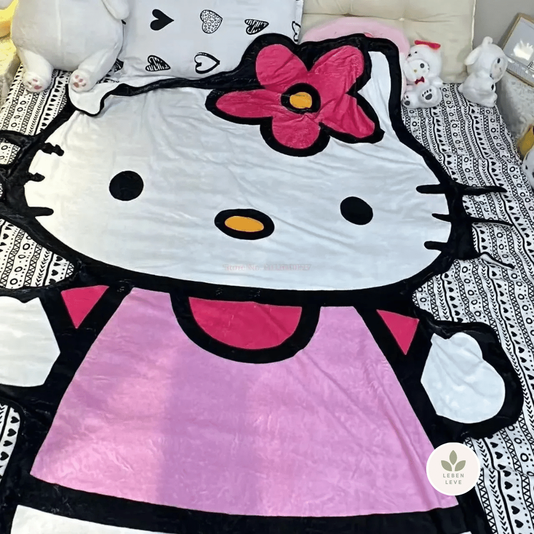 Cobertor Flanelado Hello Kitty & Friends - Leben Leve