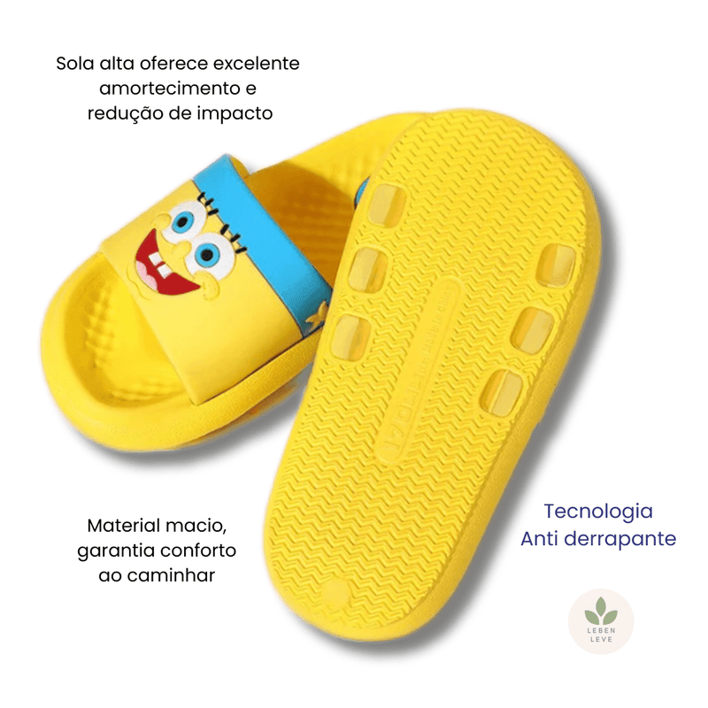 Chinelo Bob Esponja - So Soft - Leben Leve