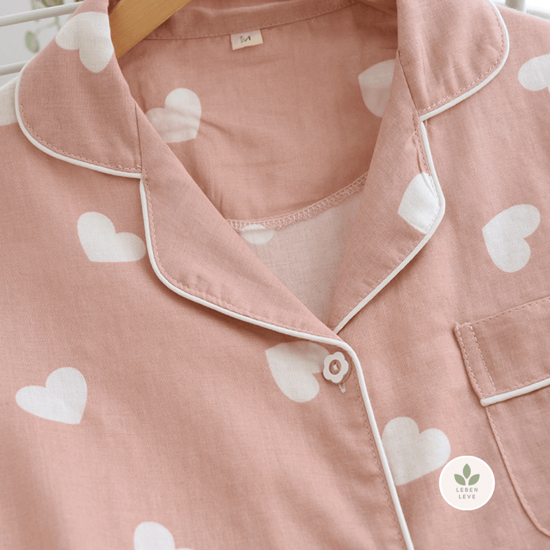 Pijama Hearts - Curto - Leben Leve