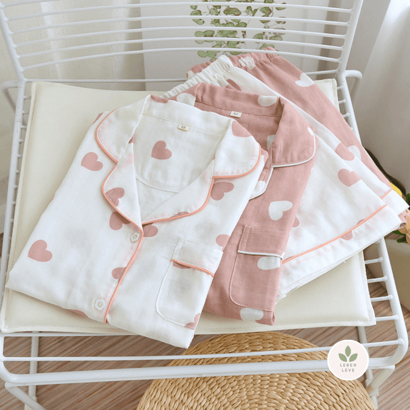 Pijama Hearts - Curto - Leben Leve