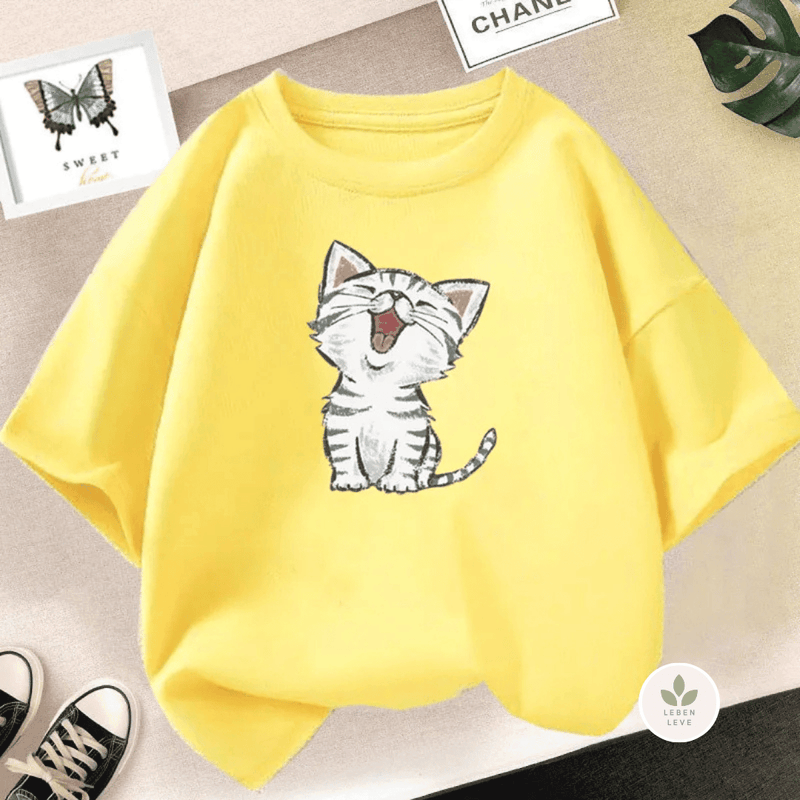 Blusa Gatinho Feliz - Leben Leve