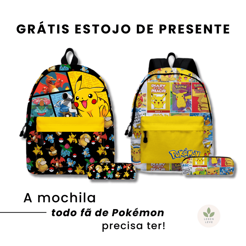 Mochila Pokemon - Fun2U - Leben Leve