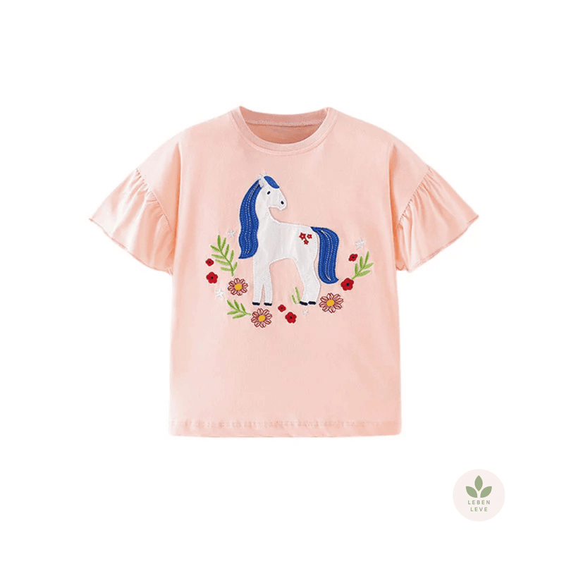 Blusa Infantil Unicórnios e sorvetes. - Leben Leve