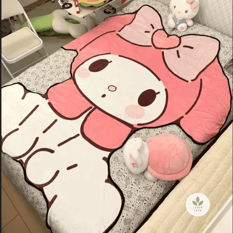 Cobertor Flanelado Hello Kitty & Friends - Leben Leve