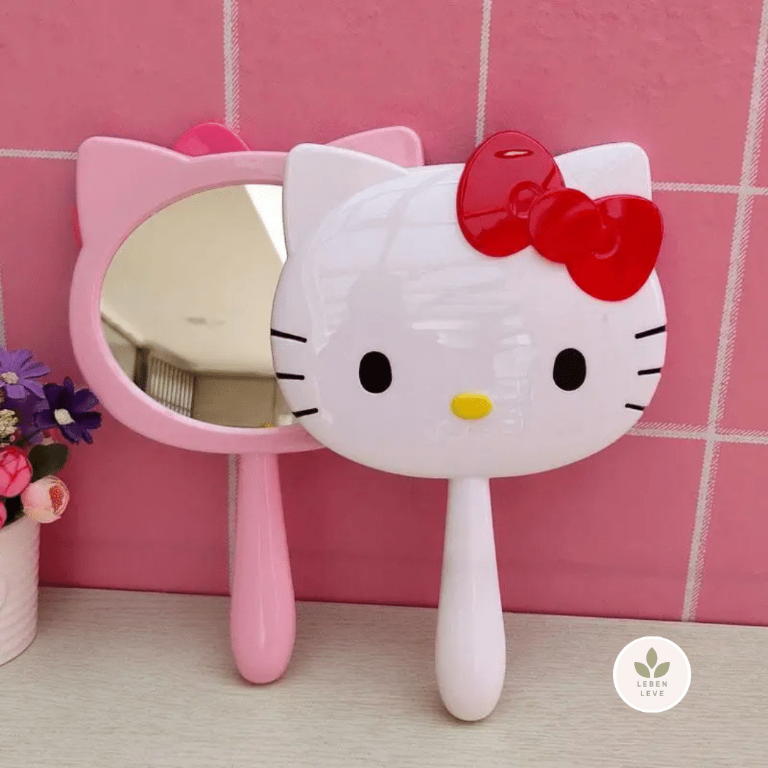 Espelho de mão Hello Kitty - Leben Leve