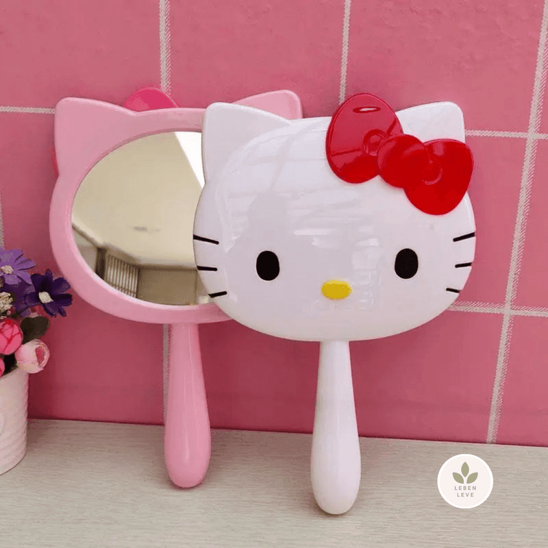 Espelho de mão Hello Kitty - Leben Leve