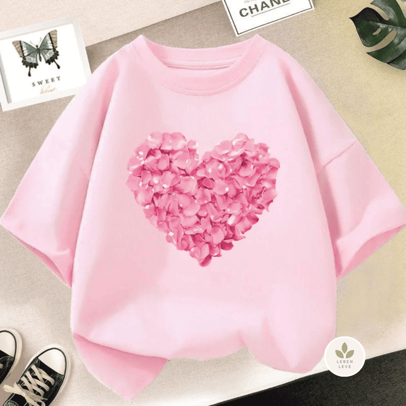 Blusa Infantil Corações E Paris - Leben Leve