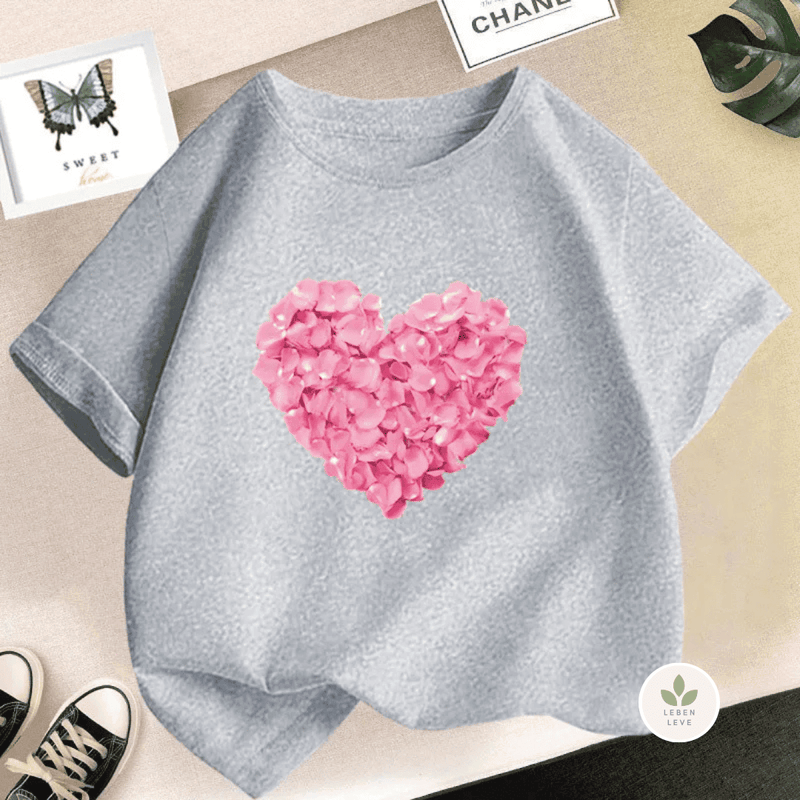 Blusa Infantil Corações E Paris - Leben Leve