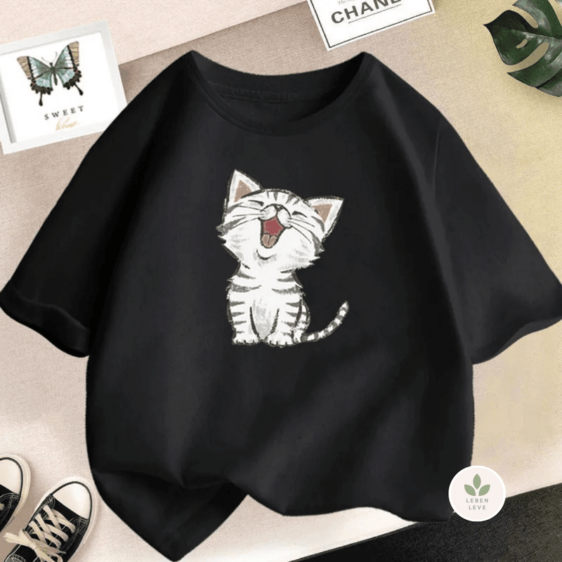 Blusa Gatinho Feliz - Leben Leve