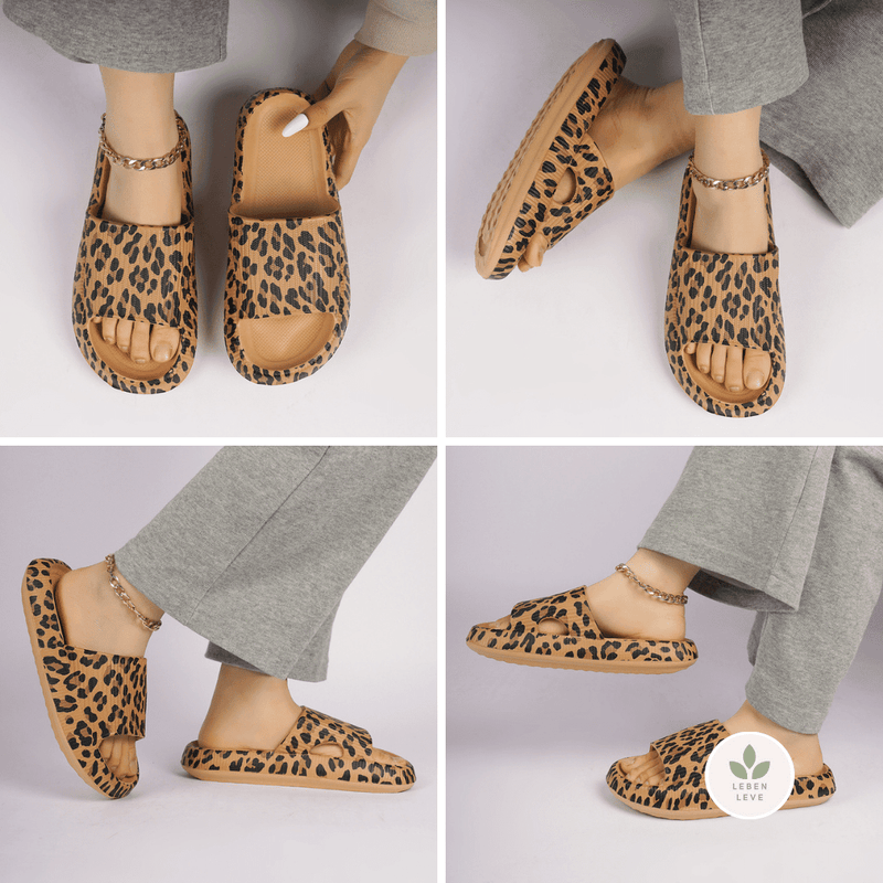 Chinelo Leben Life Leopardo - So Soft - Leben Leve