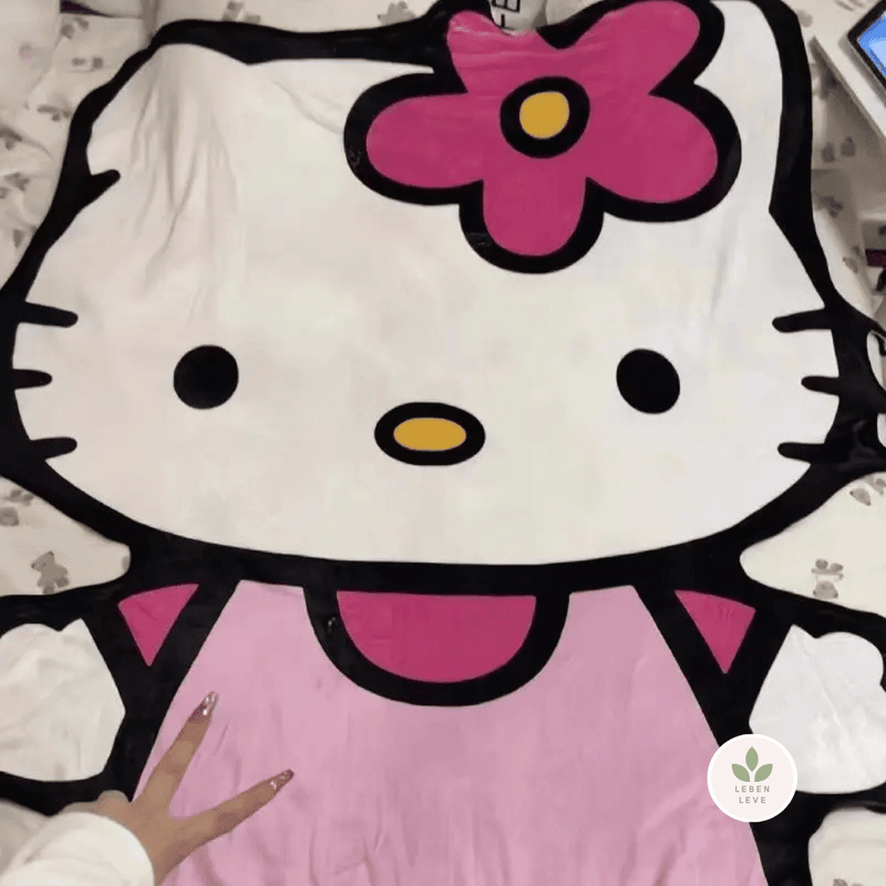 Cobertor Flanelado Hello Kitty & Friends - Leben Leve