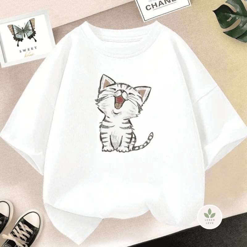 Blusa Gatinho Feliz - Leben Leve