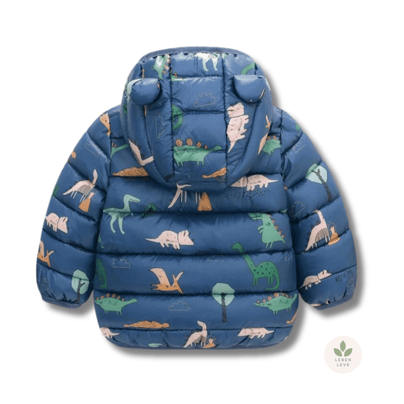 Casaco Puffer Infantil Dinossauros - Leben Leve