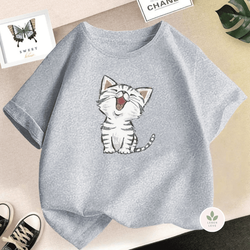 Blusa Gatinho Feliz - Leben Leve