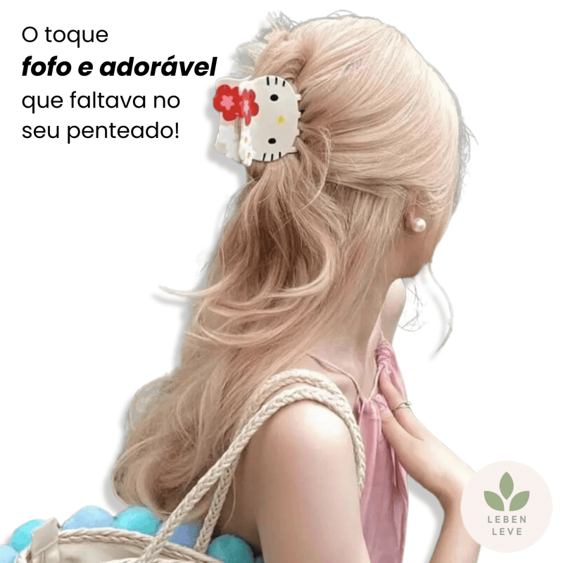 Presilha de Cabelo Hello Kitty - Leben Leve