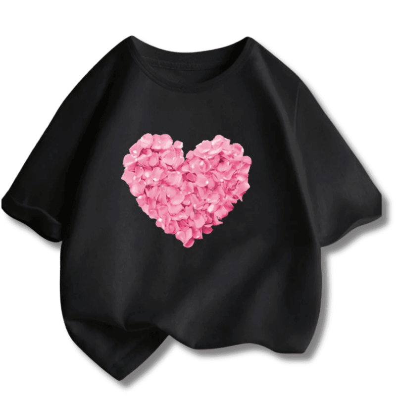 Blusa Infantil Corações E Paris - Leben Leve