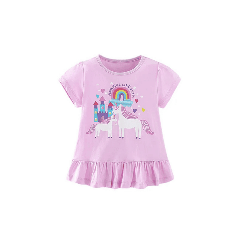 Blusa Infantil Unicórnios e sorvetes. - Leben Leve