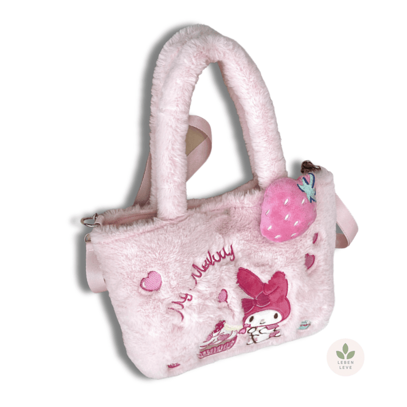 Bolsinha Pelúcia Hello Kitty - Leben Leve