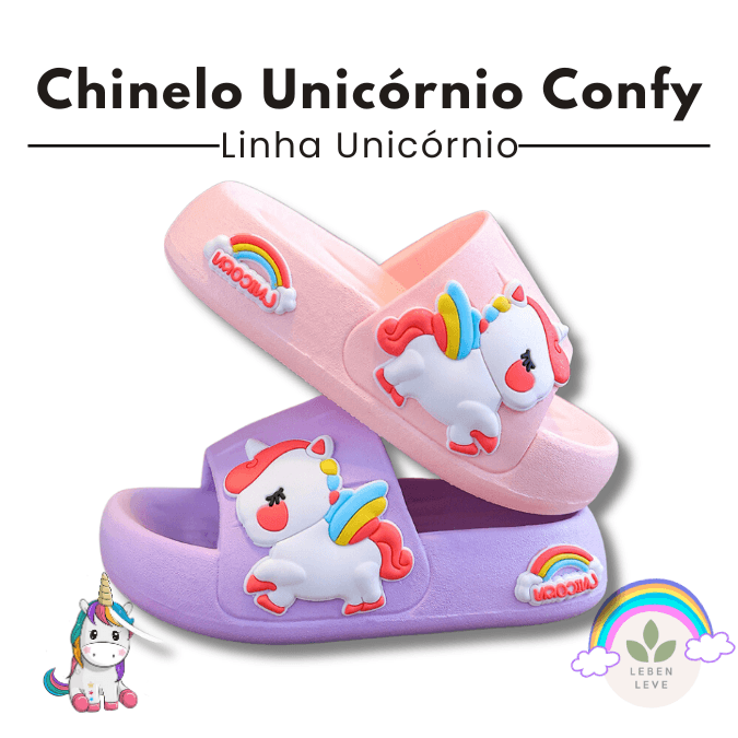 Chinelo Unicornio Confy - So Soft - Leben Leve