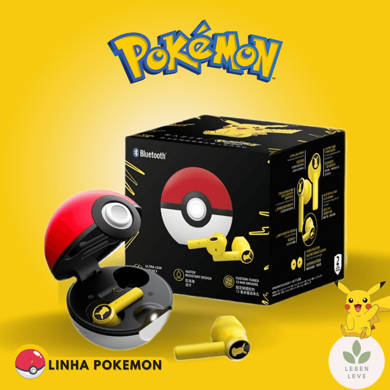 Fone de Ouvido Pokebola - Fun2U - Leben Leve